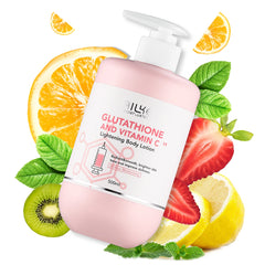 AILKE Vitamin C & Glutathione Brightening Body Lotion, Even Skin Tone, Lightening, Neck, Elbows, Armpits, Legs, Glowing Cream