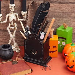 Tombstone Gothic pen holder Coffin Makeup brush holder Appliance holder Gothic toothbrush holder Creepy bathroom decor office