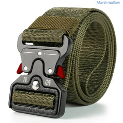 1/2pcs Genuine tactical belt quick release outdoor  belt soft real nylon sports accessories men and women black belt