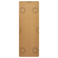 2025 New Cork & Natural Rubber Luxury Yoga Mat with Laser-Engraved Alignment Lines - Shock Absorption, Anti-Slip, Noise Reductio