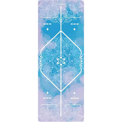 Rubber Gym Yoga Mats 68*183cm Foldable Meditation Pilates Pads Shock Absorption Suede Yoga Towel for Gym Sports Travel Exercises