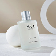 100ML 3.4FL.OZ AQUA Men's Perfume EDP, Aquatic Aromatic Eau de Parfum, Lime Marine Musk Fresh Ocean Fragrance Spray for Men