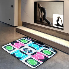 USB Wired Dance Mat Non-Slip Electronic Dance Pad Built-in Music Fitness Exercise Pad for PC TV Dance Gaming Yoga Mats