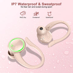 Kuizil Wireless Earbuds Sports, Bluetooth Headphones 5.3, 4 ENC Noise Cancelling Mic, IP7 Waterproof Headset, 50H Playback.